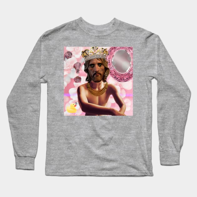 Jesus Baths Long Sleeve T-Shirt by L'Appel du Vide Designs by Danielle Canonico